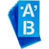 Alphabet Stencils 4" Helvetica / Plantilla de Alfabeto Helvetica