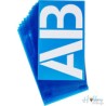 Alphabet Stencils 6" Helvetica / Plantilla de Alfabeto Helvetica