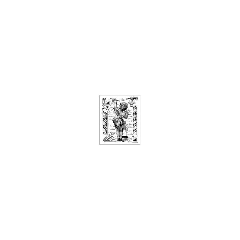 Angel Stamp / Sello de Goma de Ángel