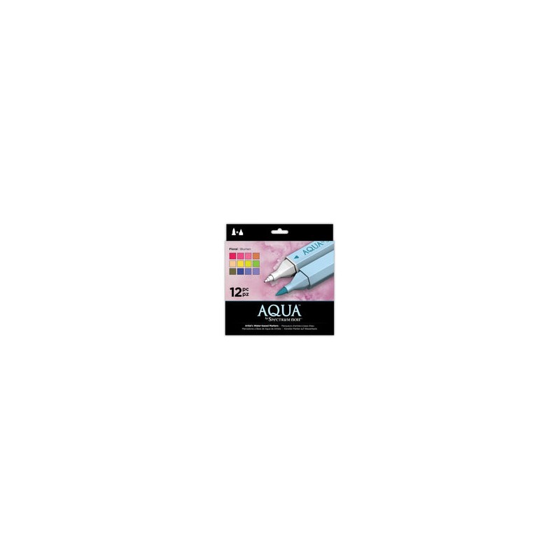 Aqua by Spectrum Noir Floral / Marcadores de Artista Acuarelables