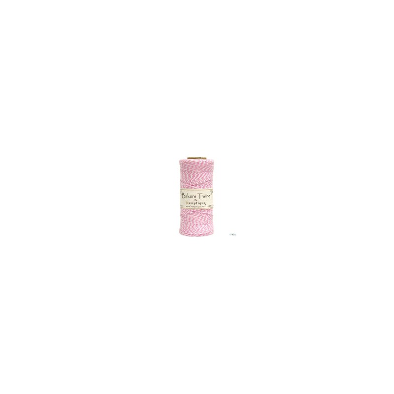 Baker's Twine Spool Pink & White / Hilo Twine Rosa y Blanco