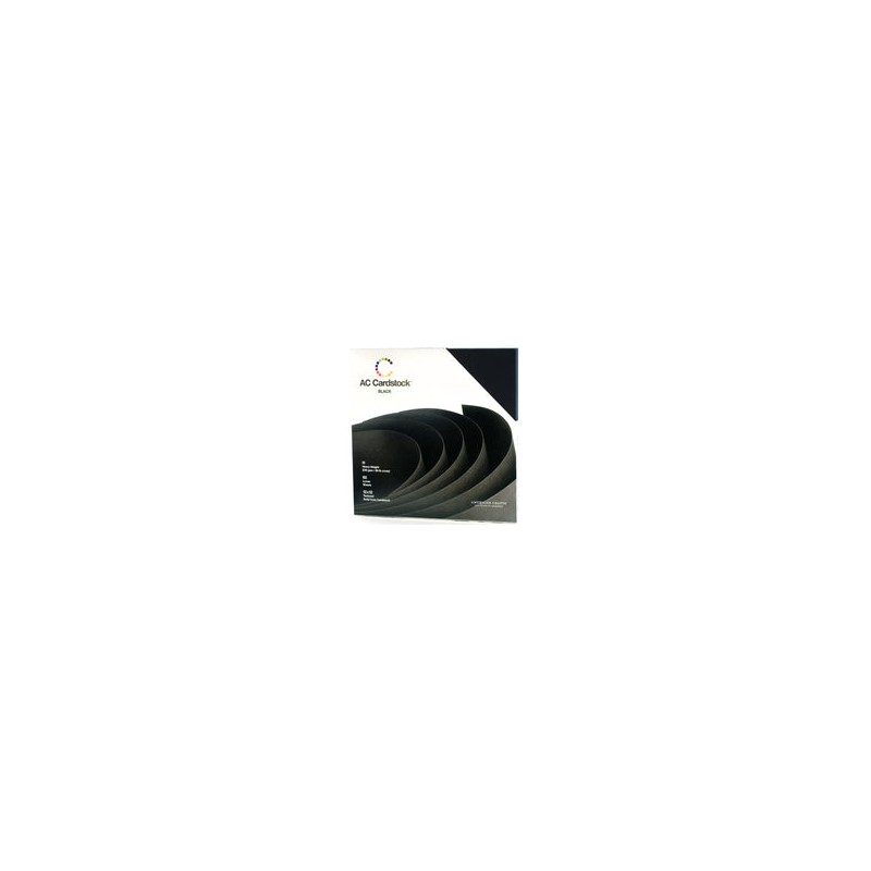 Black Cardstock Pack 12"  / Paquete de Cartulina Negra