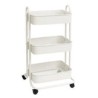 A la Cart Storage Cart Off White / Carrito Organizador Blanco con Ruedas de Plástico